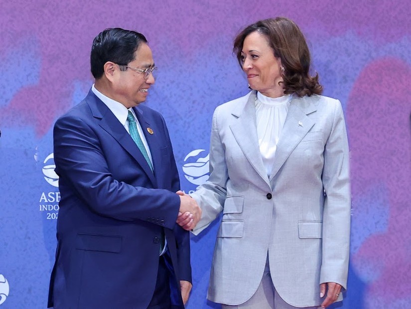 Thủ tướng Phạm Minh Chính gặp Phó Tổng thống Mỹ Kamala Harris